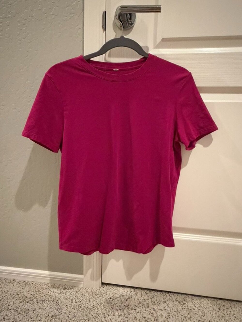 Lululemon | Love Curved-Hem Crewneck T-Shirt | Raspberry | Size: 4